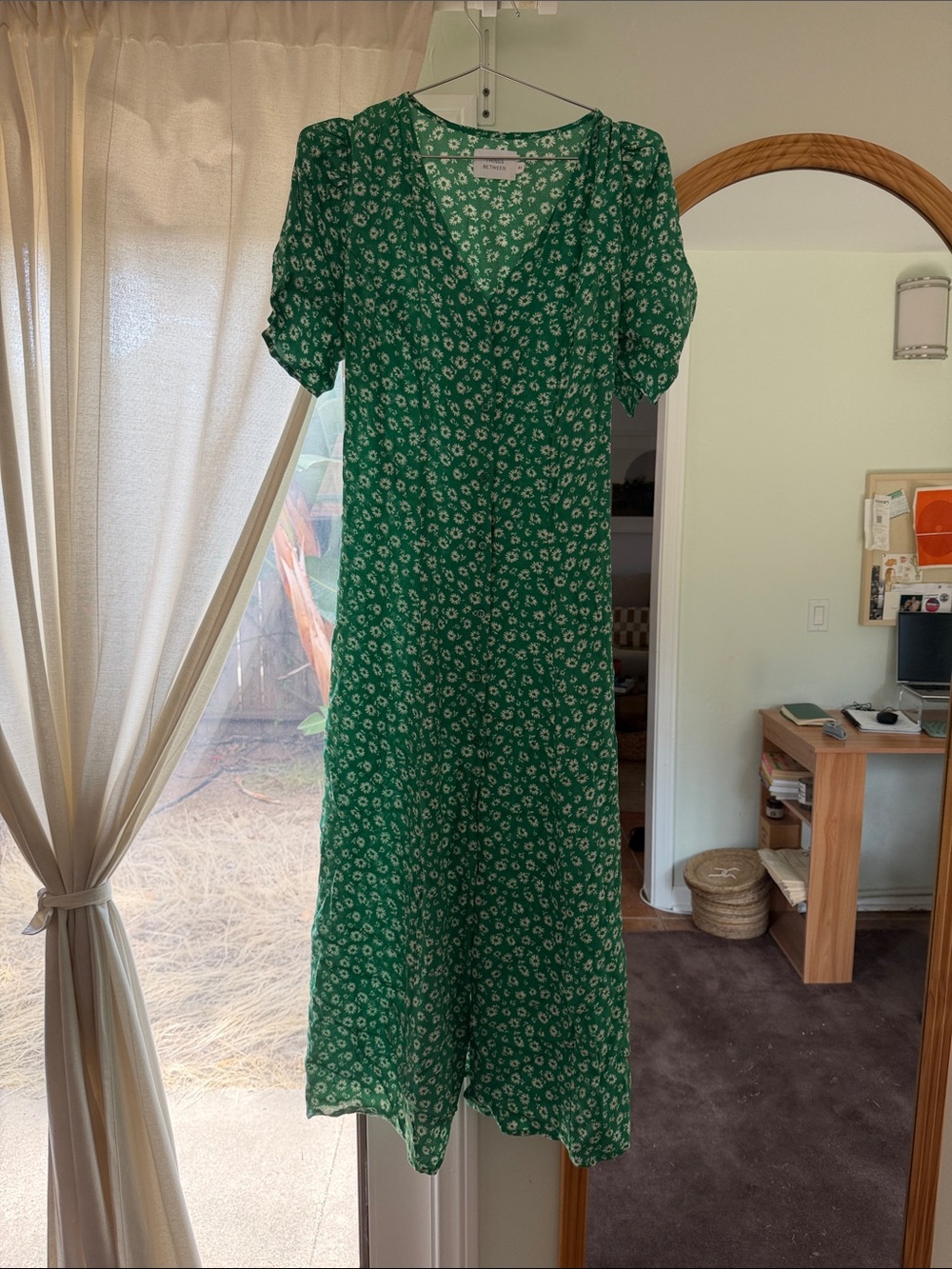 Things Between Green Floral Midi Dress